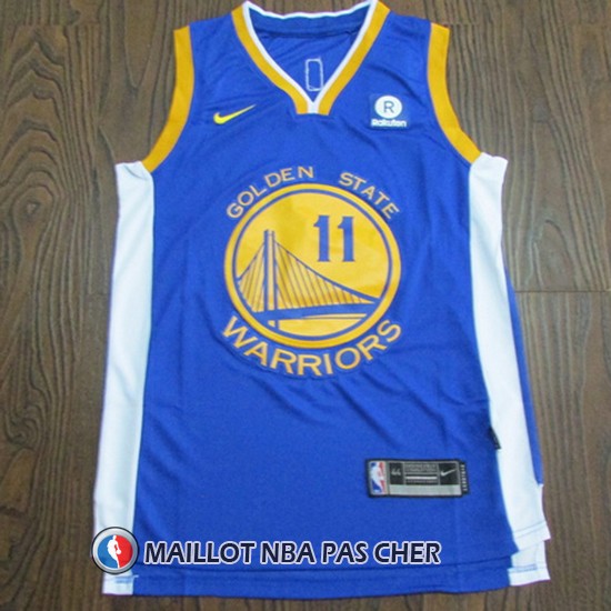 Maillot Golden State Warriors Klay Thompson 11 2017-18 Bleu